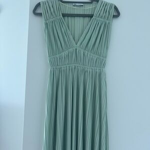 Zara Sage Green Maxi Dress